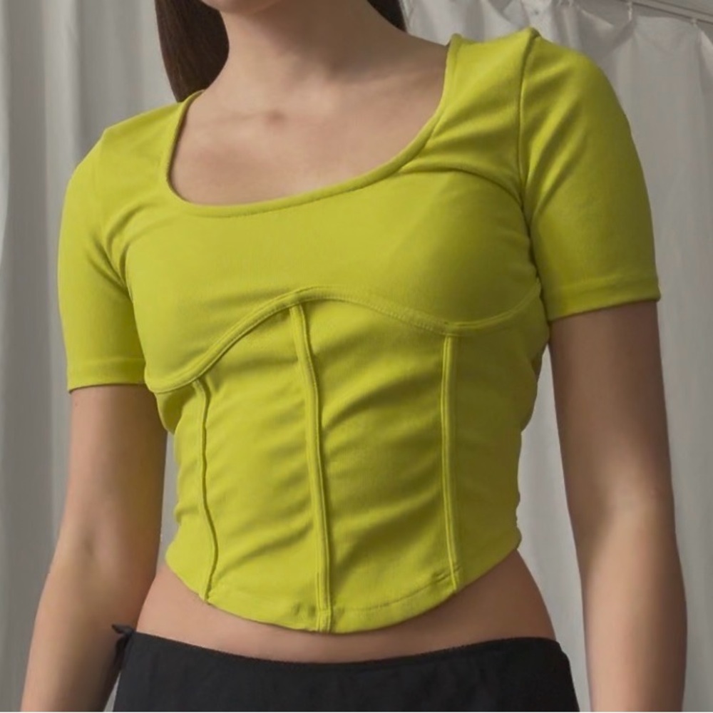 Vibrant Lime Women's Crop Top